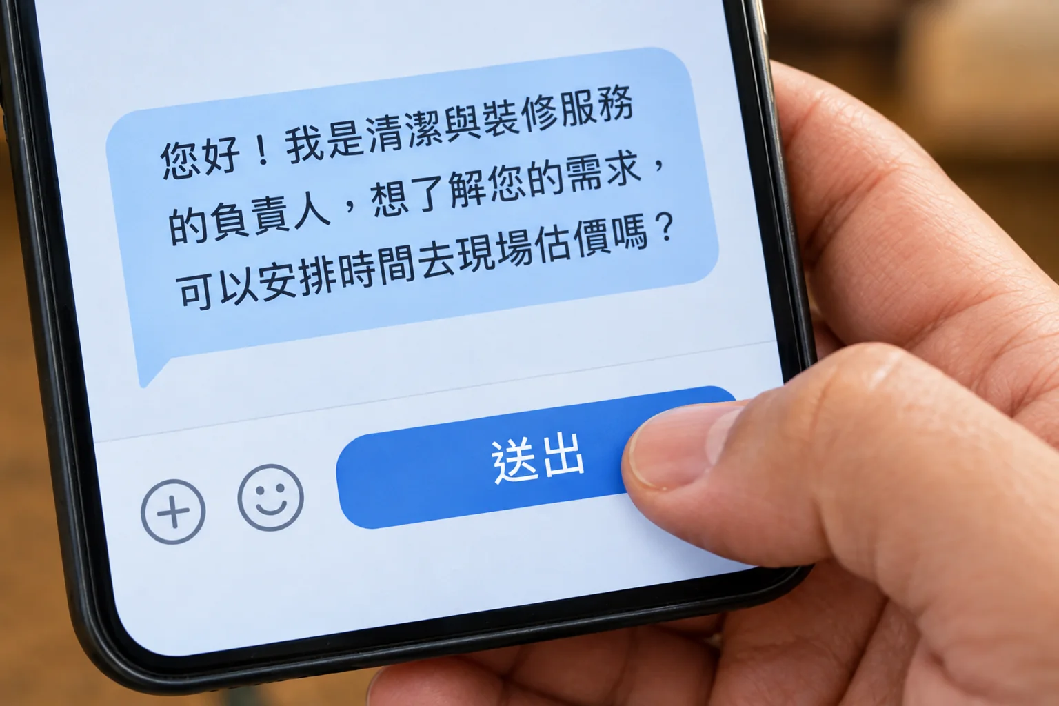 開場白寫好只要按送出